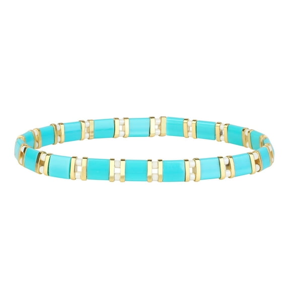 KELITCH New Miyuki Tila Beaded Stretch Bracelets Women Tila Bracelets Stackable Friendship Bracelets