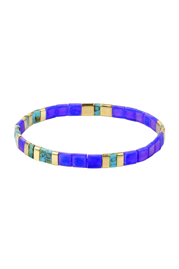 Rainbow Charm Stretch Bracelets Tila Beads Bracelets Friendship Bracelets for Women