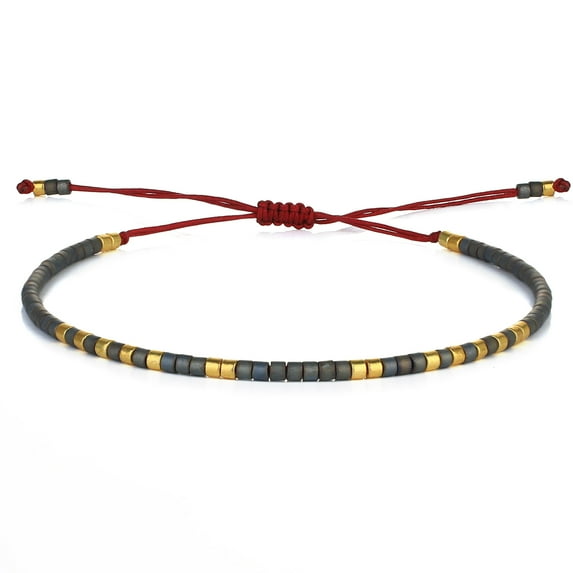 KELITCH Women Adjustable Bracelet Miyuki Crystal Strand Bracelet Handmade Friendship Bracelets for Womens