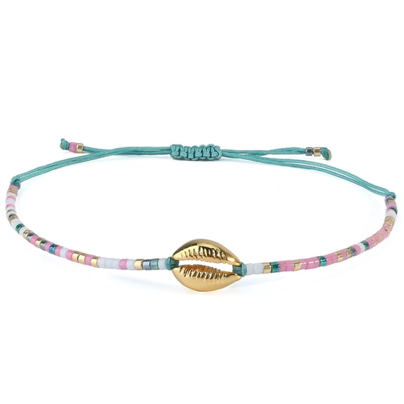 KELITCH Women Shell Bracelets Beach Seashell Friendship Bracelets Miyiki Beads Bracelets Fashion