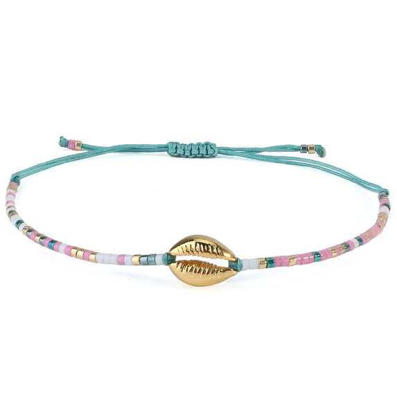 KELITCH Women Shell Bracelets Beach Seashell Friendship Bracelets Miyiki Beads Bracelets Fashion