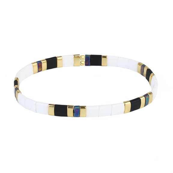 KELITCH Women Stretch Bracelets Delicate Multi-color Tila Miyuki Beads Bracelets Women Handmade Personalized Bracelets