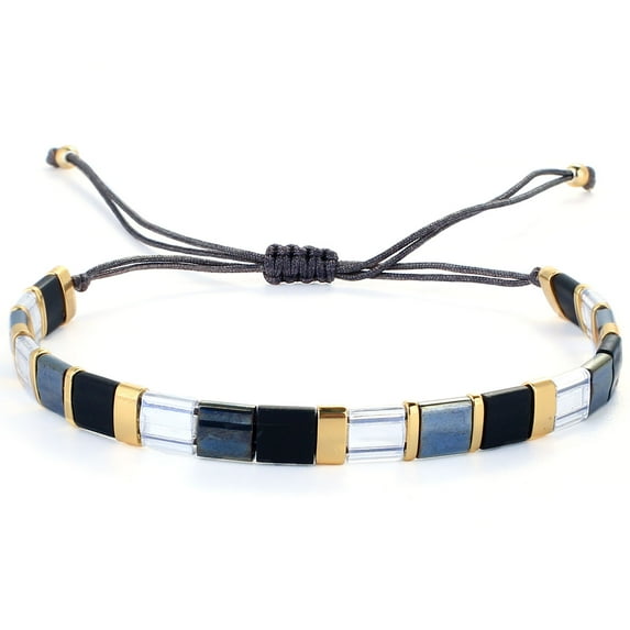 KELITCH Womens Friendship Bracelets Tila Crystal Beads Strand Bracelet Handmade Stackable Candy Wrap Bracelets