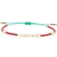 thumbnail image 1 of KELITCH Womens Miyuki Beads Pearl Bracelets Handmade Summer Strands Bracelets Adjustable Fashion Friendship Jewelry, 1 of 5