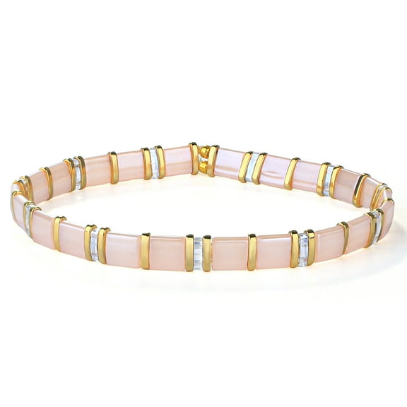 KELITCH Womens TILA Beads Beaded Bracelet Handmade Stack Friendship Stretch Bracelets Candy Colors Miyuki Link Bracelets