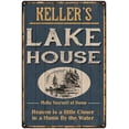 thumbnail image 1 of KELLER'S Lake House Blue Cabin Home Decor 16 x 24 Matte Finish Metal 116240038290, 1 of 1