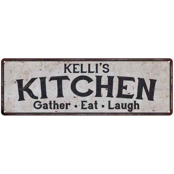 KELLI's Kitchen Rustic Chic Decor Gift 6x18 Sign 106180051240