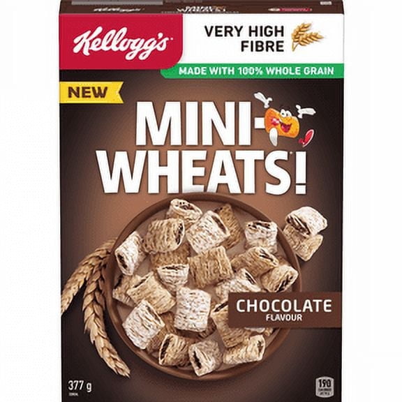 KELLOGG MINI-WHEATS CHOCOLATE 377G