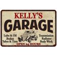 thumbnail image 1 of KELLY'S Garage Gift Man Cave Metal Sign Decor 12x18 112180014251, 1 of 1