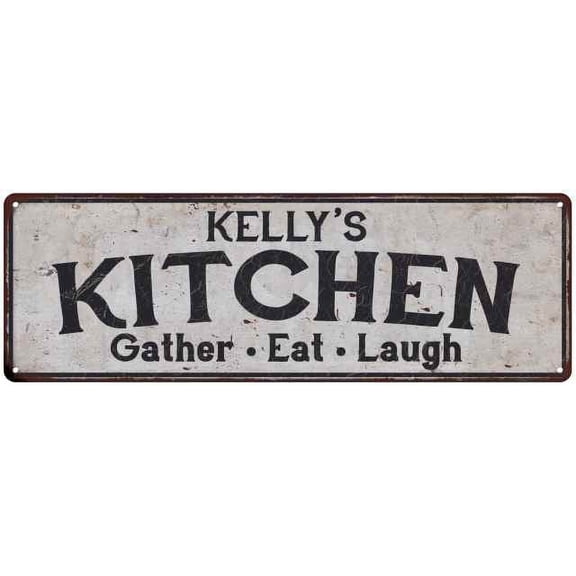 KELLY's Kitchen Gift Rustic Chic Decor Gift 6x18 Sign 206180051135