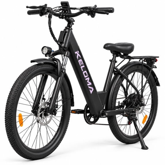 Step 2 Keyboard KELOMA C26 26 in Step-Thru Electric Bike, 350W, 36V 10.4Ah, 20 MPH ...