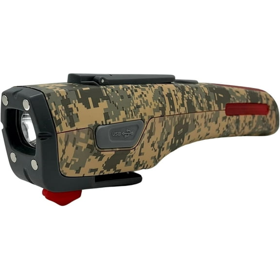 KELVIN 8 Automotive Emergency Tool 8: Power Generator with USB Powerbank, Razor Sharp Seat Belt Cutter, Car Flashlight Emergency Kit, Safety Window Hammer, & 100 db Emergency Siren - Camo