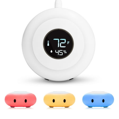 LittleHippo - Kelvin Room Thermometer and Night Light - WHITE