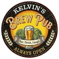 thumbnail image 1 of KELVIN'S Beer Pub Man Cave Metal Sign Home Decor 14 inch Round 100140025311, 1 of 1