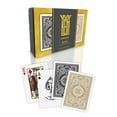thumbnail image 1 of KEM Arrow Black and Gold Plastic Playing Cards, Standard Index, Poker Size, Premium Playing Cards, Casino Grade Poker Playing Cards, 2 Decks of Cards, 1 of 6