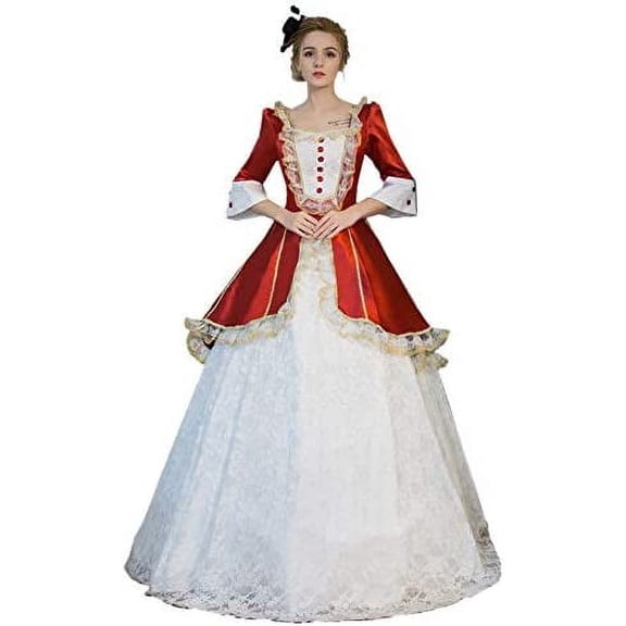 KEMAO Rococo Baroque Marie Antoinette Dresses 18th Century Renaissance Costumes Historical Period Dress Ball Gown