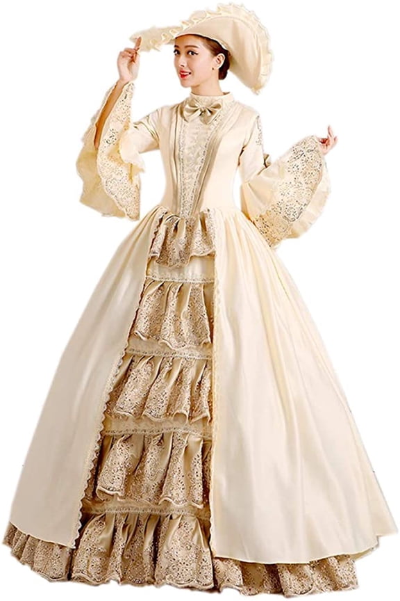 Rococo Baroque Marie Antoinette Dresses 18th Century Renaissance Costumes Historical Period Dress Ball Gown