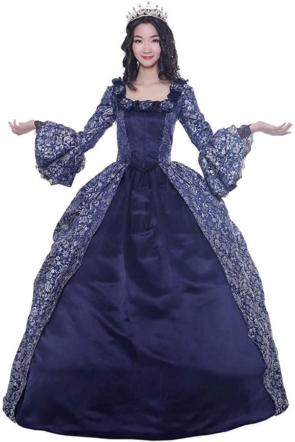 Rococo Baroque Marie Antoinette Dresses 18th Century Renaissance Costumes Historical Period Dress Ball Gown