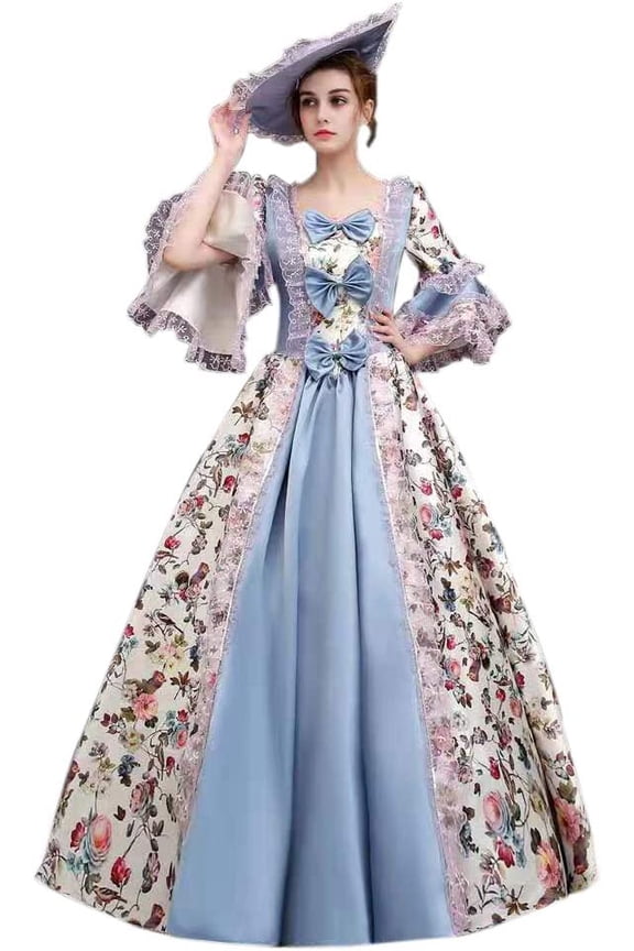 Rococo Baroque Marie Antoinette Dresses 18th Century Renaissance Costumes Historical Period Dress Ball Gown