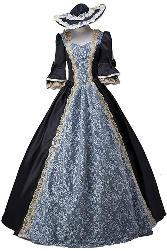 Rococo Baroque Marie Antoinette Dresses 18th Century Renaissance Costumes Historical Period Dress Ball Gown