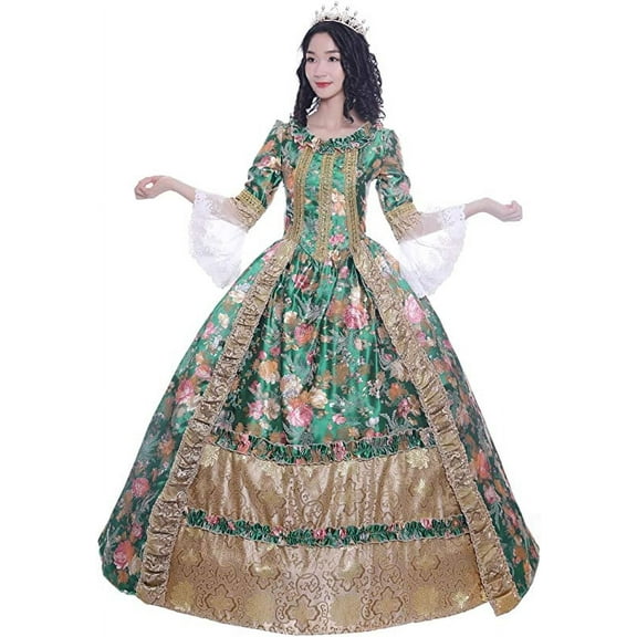 KEMAO Rococo Baroque Marie Antoinette Dresses 18th Century Renaissance Historical Period Costumes Gown For Women