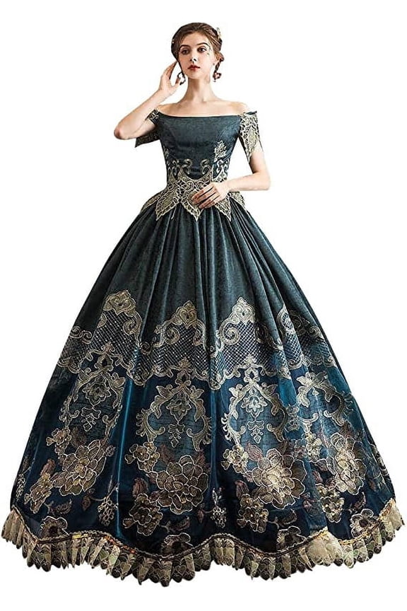 Rococo Baroque Marie Antoinette Dresses 18th Century Renaissance Historical Period Dress Gown For Women