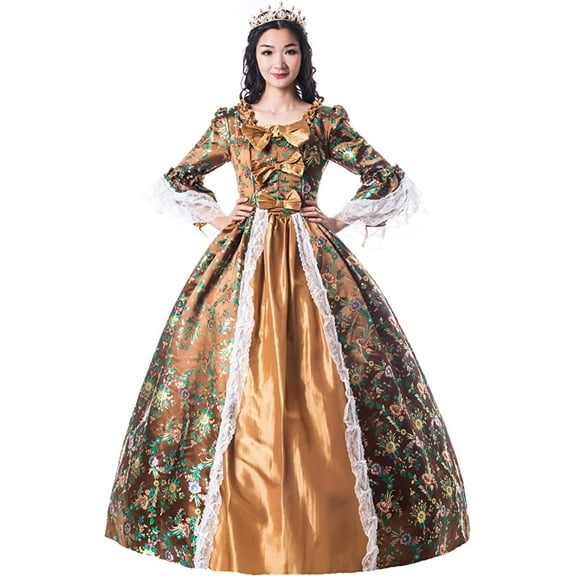 KEMAO Rococo Baroque Marie Antoinette Dresses 18th Century Renaissance Historical Period Dress Gown For Women