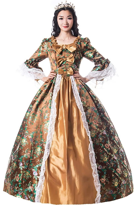 Rococo Baroque Marie Antoinette Dresses 18th Century Renaissance Historical Period Dress Gown For Women
