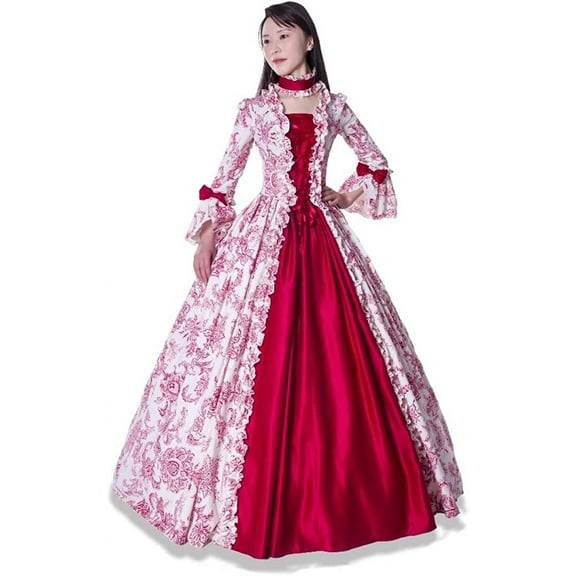 KEMAO Rococo Victorian Baroque Marie Antoinette Dresses 18th Century Renaissance Costumes Historical Period Dress Ball Gown