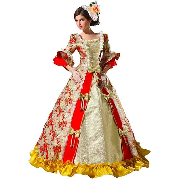 KEMAO Rococo Victorian Baroque Marie Antoinette Dresses 18th Century Renaissance Costumes Historical Period Dress Ball Gown