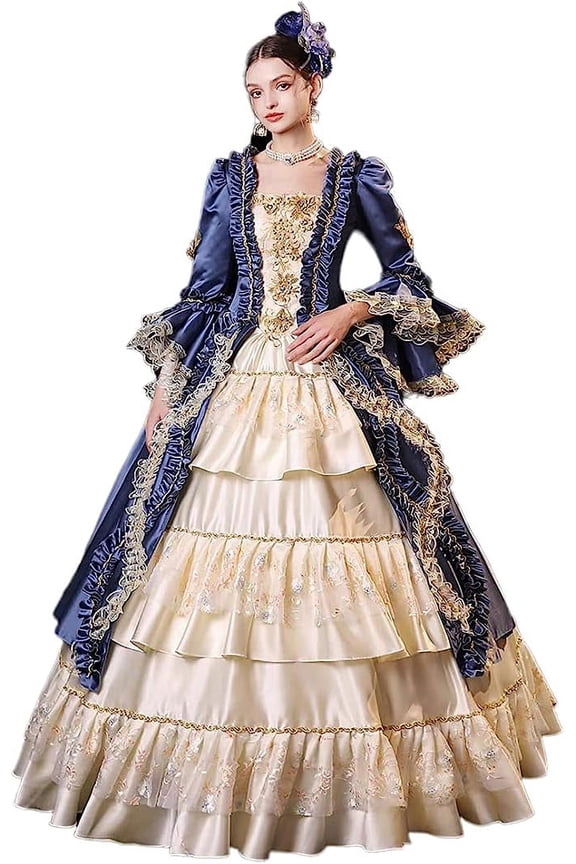 Rococo Victorian Renaissance Costumes Baroque Marie Antoinette Dresses Historical Period 18th Century Ball Gown
