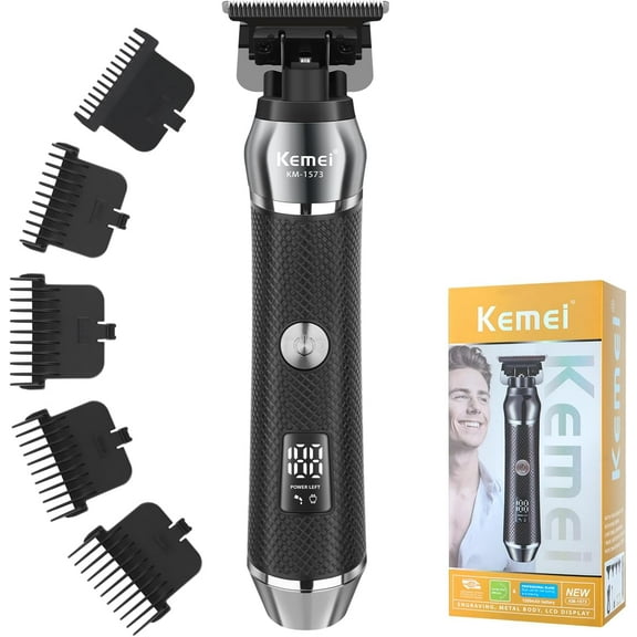 KEMEI Cordless Professional Hair Clippers for Men, Rechargeable Barber Clippers and Trimmers for Cutting, Electric Hair Tools, Gifts for Men