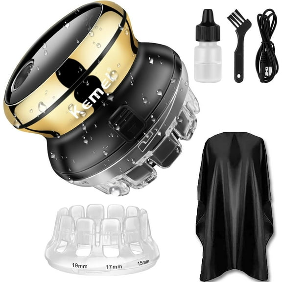 KEMEI Hair Clipper for Self-Haircut, Rotary Blades Quick Cut Hair Clippers, Personal Cordless Electric Trimmer, USB Rechargeable Wireless Hair Cut Machine with LED Display km-887