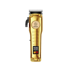 KEMEI Km-510 Brand Golden Color Body Hair Trimmer Salon Hair Cutter Tools Led Display 7000RPM High Speed Motor Hair Shaver Sets
