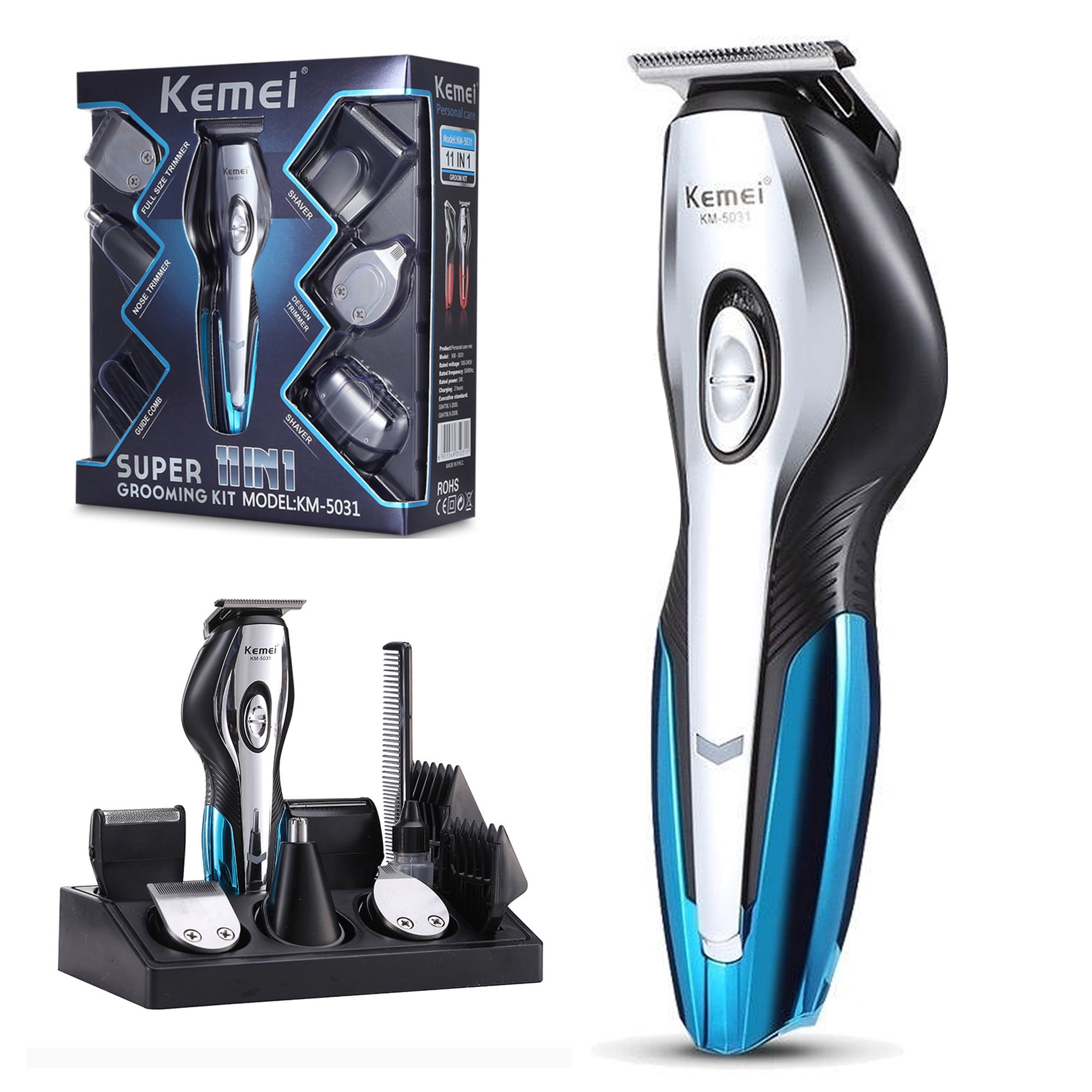 KEMEI Men's 6 in 1 Hair Trimmer KIT Electric Haircut Machine