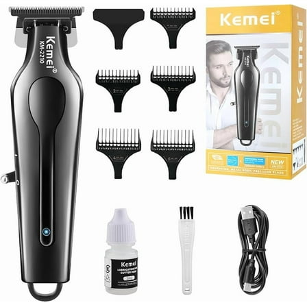 KEMEI Professional Hair Clippers Set for Men, Clippers for Hair Cutting, Cordless Rechargeable Hair Clippers Kit, Haircut Clippers, Hair Cutting Tools, LED Display, Gifts for Men