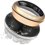 Kemei 887 Professional Cordless Hair Clipper for Men, Automatic Self-Haircut Trimmer Kit with LED Display Gold