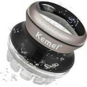 Kemei 887 Professional Cordless Hair Clipper for Men, Automatic Self-Haircut Trimmer Kit with LED Display Silvery