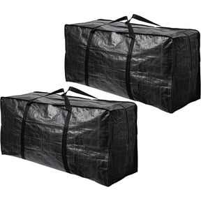 KEMEINILI Moving Bags , 68.5 GAL 2 Pack XXL Jumbo Extra Large Heavy Duty Stronger Handles Storage Bags ,for Clothes, Camping Moving Boxes Dorm College Packing Supplies(Black)