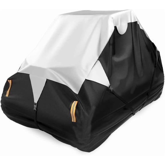KEMIMOTO 2-Seater UTV Cover Compatible with Polaris RZR Ranger General Can-Am Commander Maverick Defender(131''x66''x75'')