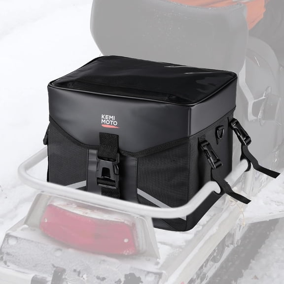KEMIMOTO ATV Snowmobile Gear Bag 16L 1680D Water-Resistant Storage Compatible with Polaris Can Am Fourtrax Sled Racks