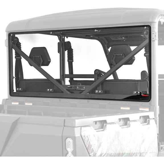 KEMIMOTO Full Clear rear windshield Compatible with CFMOTO UFORCE 1000/1000 XL(Not fit U10 Pro,600,800 XL)
