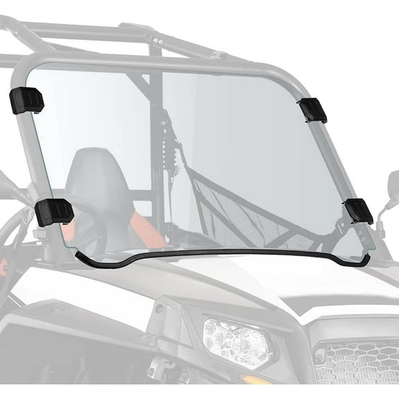 KEMIMOTO Full Windshield Front Full Windscreen Compatible with Polaris UTV RZR 800 / S 800/4 800/900 / 4 900 / RZR 570 Windshield 2008-2018