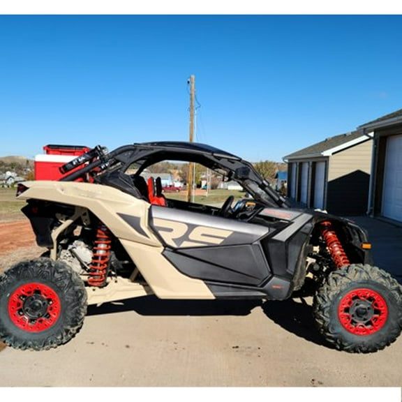 KEMIMOTO Half Lower Doors Door Panels with Metal Frame compatible with Can Am Maverick X3 2017 2018 2019 2020 2021 2022 2023 Replace 715002903 Two Doors