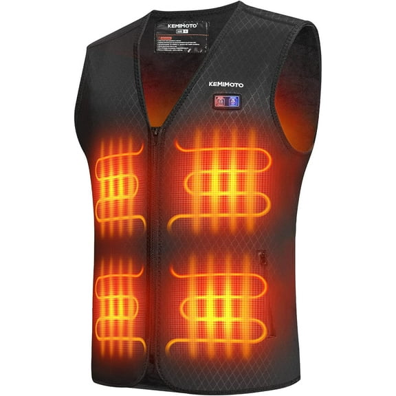 KEMIMOTO Heated Vest for Men Warming Vest Heated Hunting Vest BATTERY NOT INCLUDED Electric Heated Vest