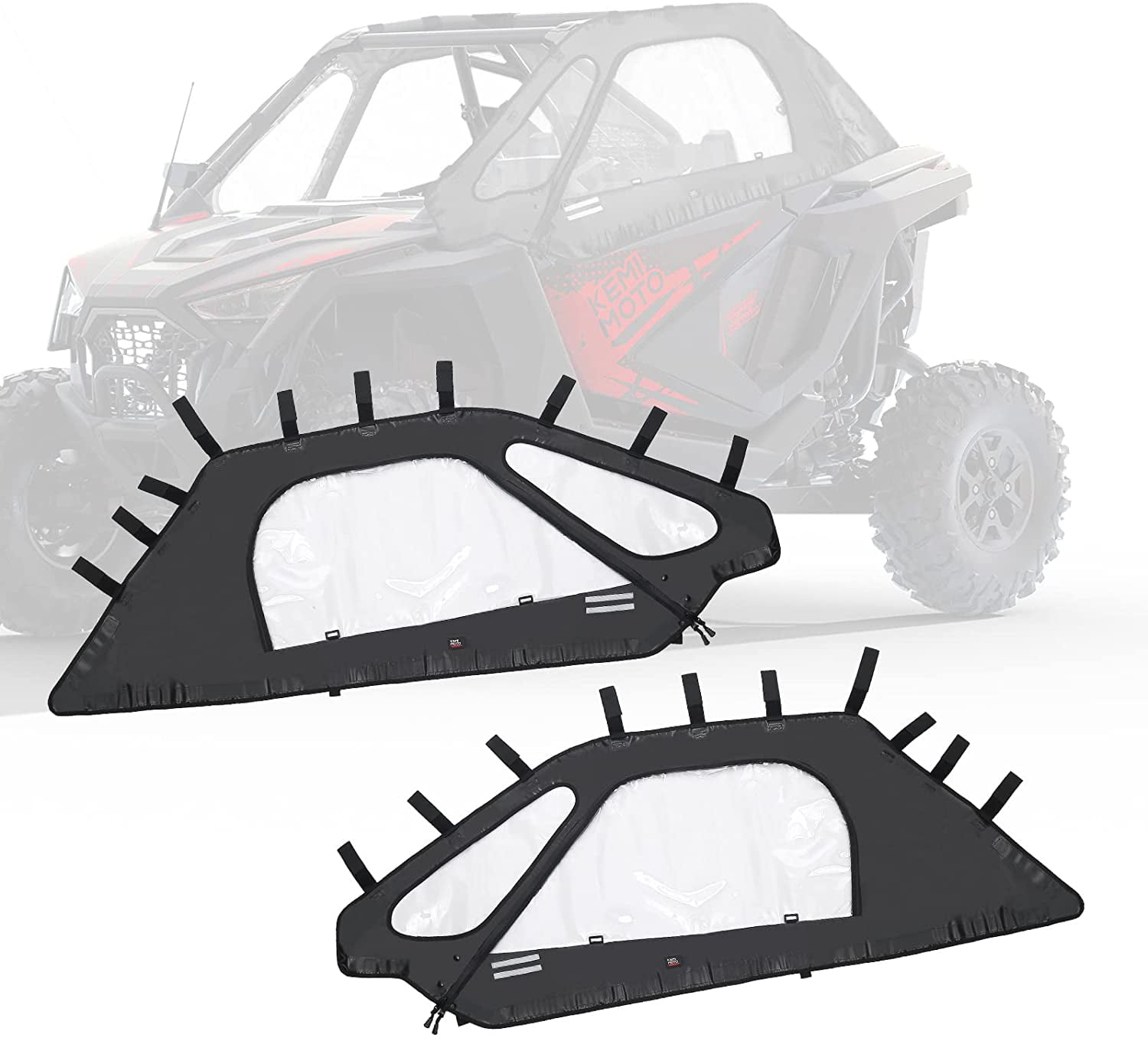 KEMIMOTO Soft Upper Door Enclosure Set Compatible with Polaris RZR PRO ...