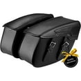thumbnail image 1 of KEMIMOTO Synthetic Leather Motorcycle Saddlebag for Street Glide Electra Glide Touring 34L Black, 1 of 10