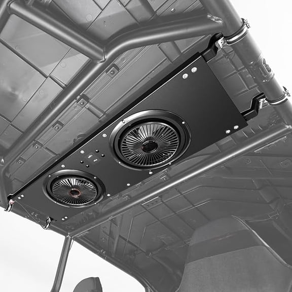 KEMIMOTO UTV Fan Dual 8" Large Cab Cooling Fan for Summer Outdoor Dome Light Roof SxS Air Conditioner Compatible with Polaris RZR Ranger Can-Am Defender