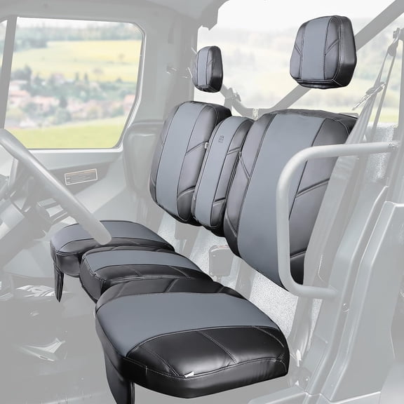 KEMIMOTO UTV Seat Covers Leather Compatible with Can Am Defender HD7/9/10