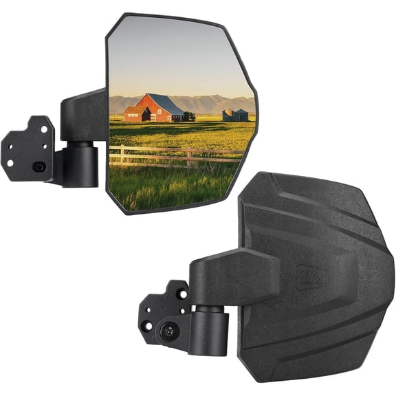 KEMIMOTO UTV Side Mirrors Compatible with Can-Am Defender HD5-HD10 2016+ | Multi-Angle Ball-Joint Adjustment, Replaces OEM 715002459